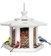 Squirrel-Proof Cedar Hopper Bird Feeder — collection imagery