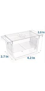 Aquarium Fish Breeding Box Acrylic Hatchery Incubator Tank with Suction Cups Medium Isolation Box for Baby Fish — product details