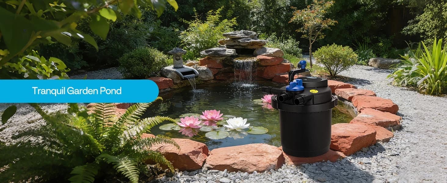 1580GPH Bio Pressure Pond Filter with 13W Light for Various Ponds — collection imagery