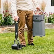 Pail | Dog Waste Disposal System for Outdoor and Indoor Odor Control | Dog Poop Trash can | Includes 1 Square — Great for indoor