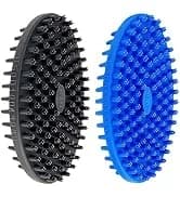 Dog Bath Brush — Dog Shampoo Brush With Adjustable Ring Handle Long Bristles — collection imagery