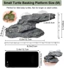 Turtle Basking Platform Baby Tortoise Climbing Ramp Shale Reptiles Dock Resting Terrace Stone Aquarium Ornament