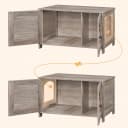 Litter Box Enclosure — Cat Litter Box Furniture with Removable Divider