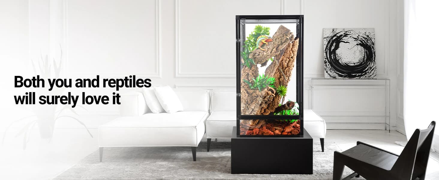 18" x 18" x 36" Front Opening Chameleon Cage with 3-Sided Metal Mesh — product details