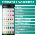 Aquarium Test Strips - 9-in-1 Aquarium Test Kit with eBook - Aquarium Water Test Kit with Quick and Accurate