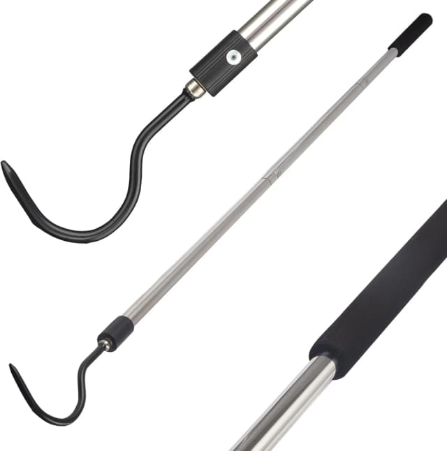 Snake Hook Heavy Duty — Snake Hook Retractable 35"-65" Catcher Hook for Rattlesnakes Ball Python Rattle Cobra