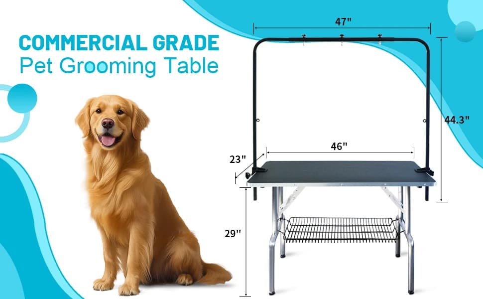 46-in Dog Grooming Table for Large Pets — product details