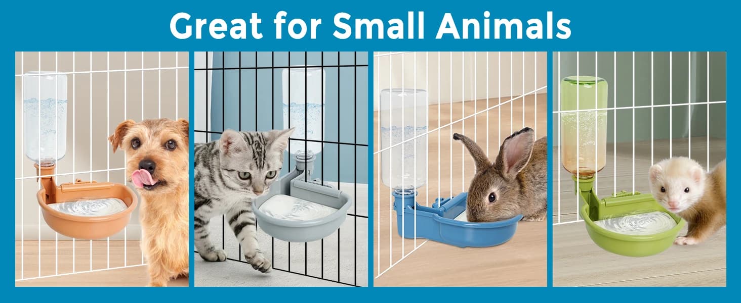 Gravity Pet Water Bowl — 16oz Anti-Splash Crate Dispenser — product details