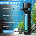 600GPH UV Aquarium Filter for — 100-300 Gallon Fish Tank Algae Control