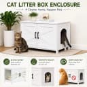 31.5" L Cat Litter Box Enclosure with Barn Door