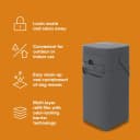 Pail | Dog Waste Disposal System for Outdoor and Indoor Odor Control | Dog Poop Trash can | Includes 1 Square
