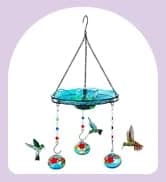 Charming Wind Chimes Hummingbird feeders for Outdoors Hanging ant and bee Proof — collection imagery