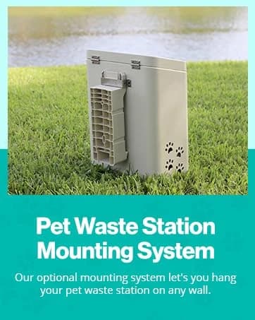 Pet Waste Station with Activated Carbon Filter and DualVent Odor Control - Outdoor Dog Poop Trash Can with 200 — collection imagery