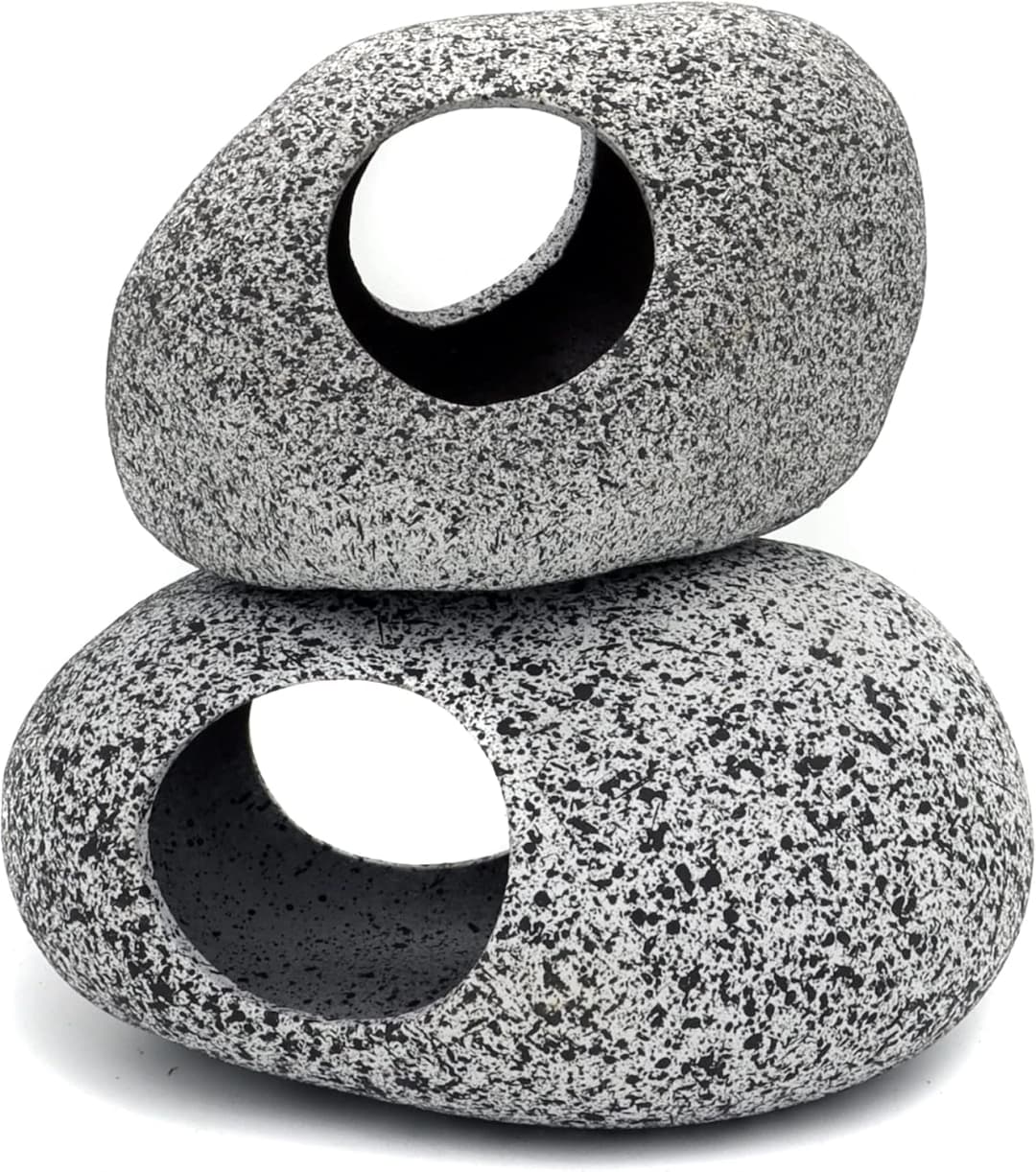 Aquarium Decorations Rock — Stackable Fish Tank Decor Cave