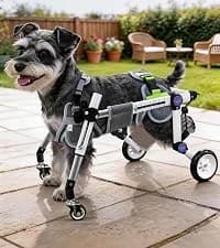 Four-Wheel Dog Mobility Cart with Front and Rear Support — collection imagery