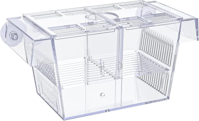 Aquarium Fish Breeding Box Acrylic Hatchery Incubator Tank with Suction Cups Medium Isolation Box for Baby Fish