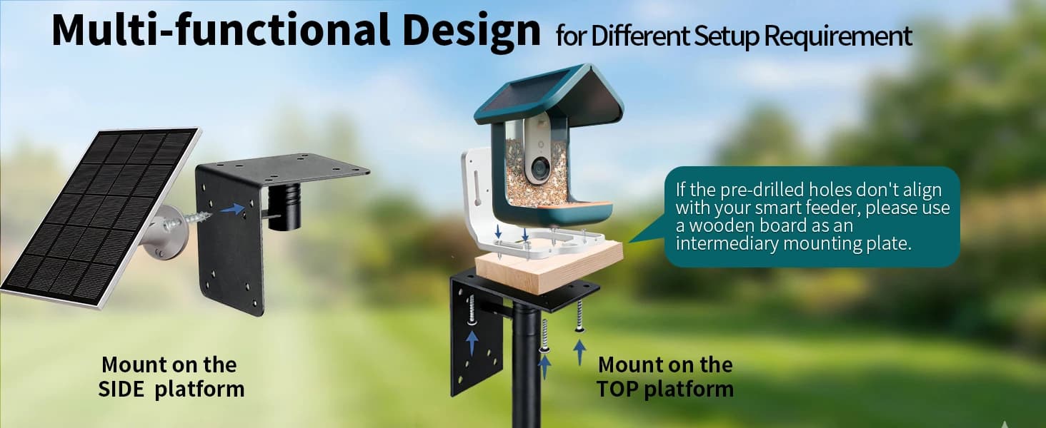 Heavy Duty Bird Feeder Pole - 109 Inch Adjustable 1 Inch Metal Bird House Pole with 14” Deep Auger Base | — Why Choose ?