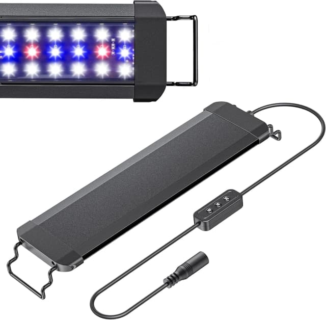 11 W Terrarium Light for 12" to 18" Terrarium Extendable Reptile Tank Light with Full Spectrum Brilliant White