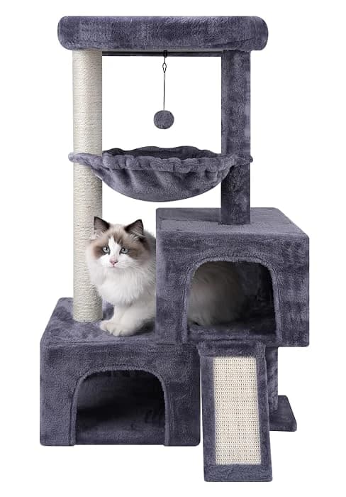 37.4" Cactus Cat Tree Tower with Twin Cat Condos for Indoor Cats — collection imagery