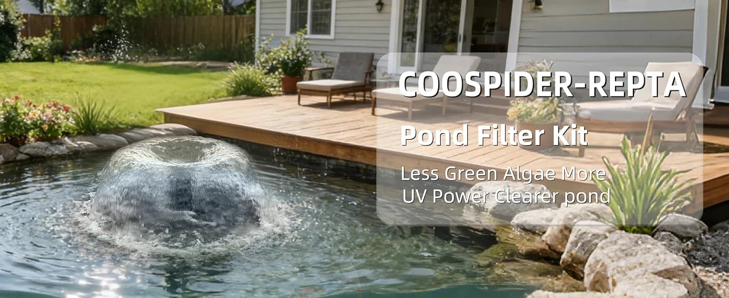 Submersible Pond Filter with Powerful 18W UV Light for Pond Algae Control — product details