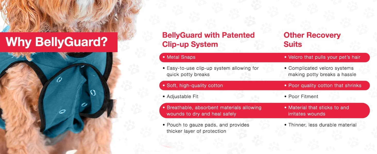 Dog Surgery Recovery Suit — Male Female After Spay Neuter Onesie — product details