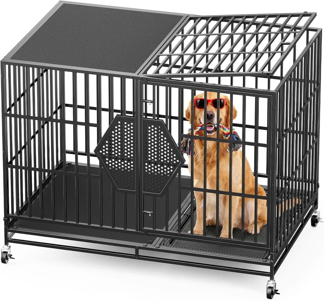 48'' Heavy Duty Dog Crates for Large Dogs