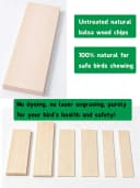 Bird Chew Toys Large Untreated Balsa Wood 10 Pack