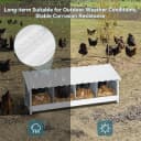 4 Holes Chicken Nesting Box — PVC Waterproof Roof