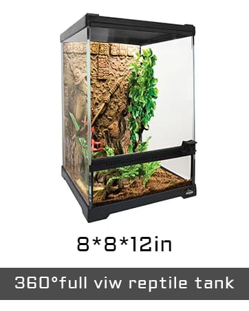 11 Gallon Tall Reptile Glass Tank 12"x12"x18",Pre-Assembled Vertical Terrarium Enclosure with Front Openning — collection imagery