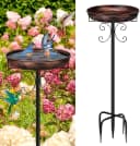 35In Metal Bird Bath for Outside