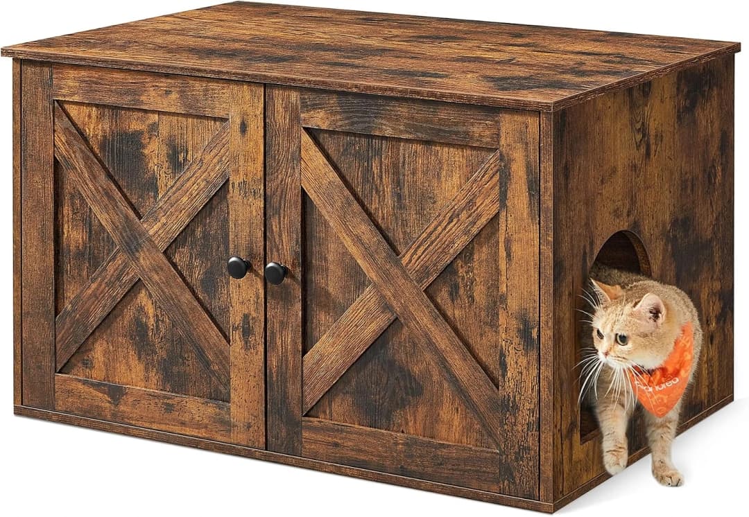 Cat Litter Box Enclosure — End Table