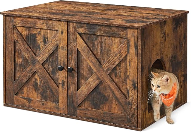 Cat Litter Box Enclosure — End Table