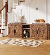Litter Box Enclosure — Cat Litter Box Furniture with Removable Divider — collection imagery