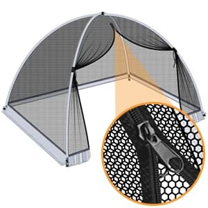 5 * 7ft Pond Cover Dome — Garden Pond Net Pond Mesh Tent with Ropes — collection imagery