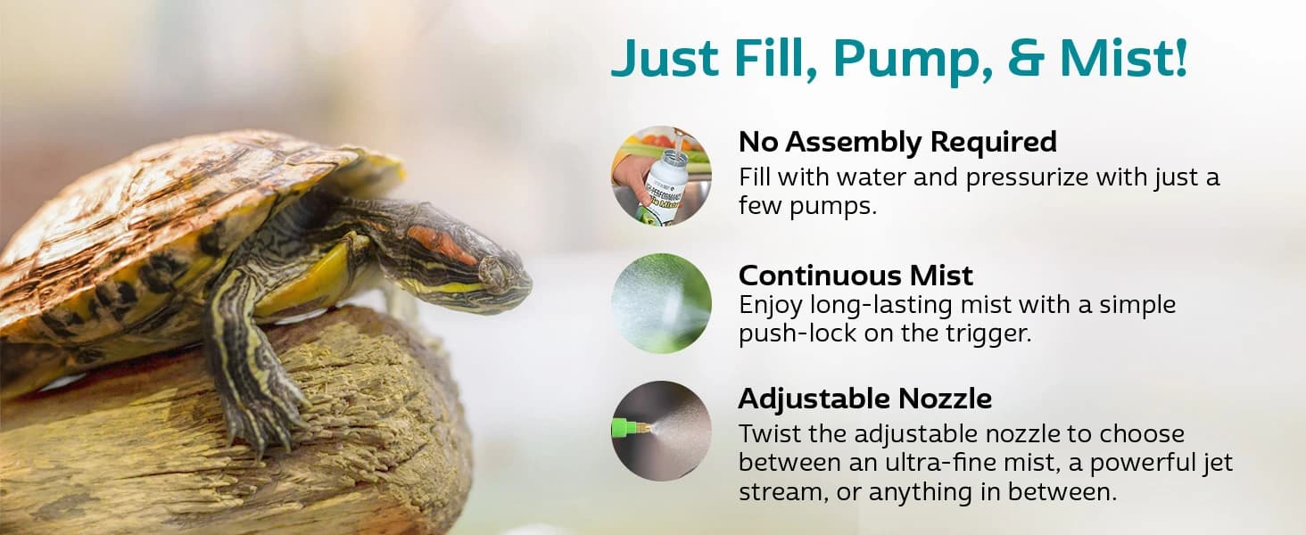 Reptile Mister 32 oz — Terrarium Humidity Sprayer — product details