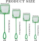 5 Pack Aquarium Fish Net, Multi-Size Fine Quick Fish Catch Nets Nylon Fishing Mesh Nets with Long Plastic