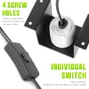 Reptile Ceramic Socket — Heat Lamp Holder for Terrariums and Vivariums