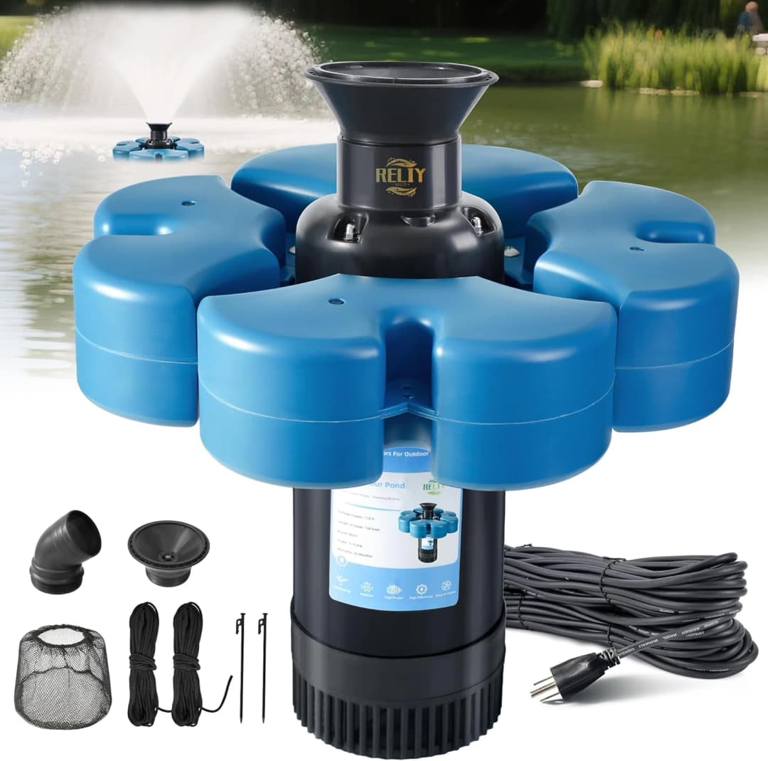 Pond Fountain Aerator — 1HP 110V 15000 GPH Fountain Pump