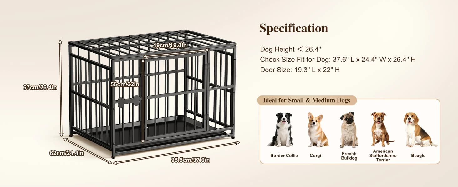 38 Inch Heavy Duty Dog Crate — product details