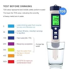 Pool Salt Tester and PH Meter — Salt function