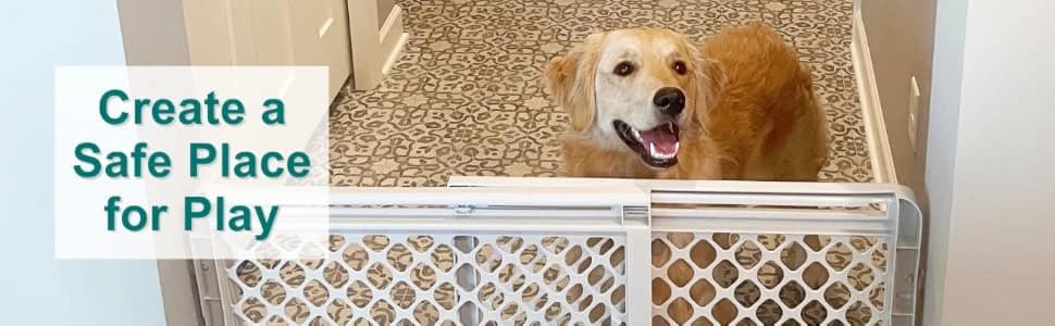 Universal Pet Gate: 26” - 42” Wide Dog Gate for Doorways with Pressure Fit or Swinging Door Hardware Mounting — collection imagery