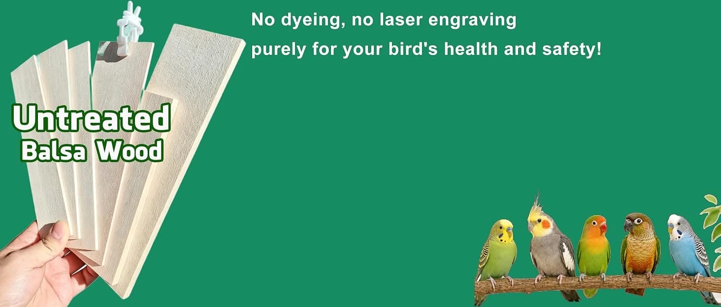 Bird Chew Toys Large Untreated Balsa Wood 10 Pack — collection imagery