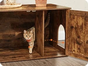 Cat Litter Box Enclosure — End Table — Create a Cat Corner