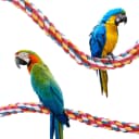Bird Rope Perches — Parrot Toys 33 inches Rope Bungee Bird Toy (33 inches)[1 Pack]