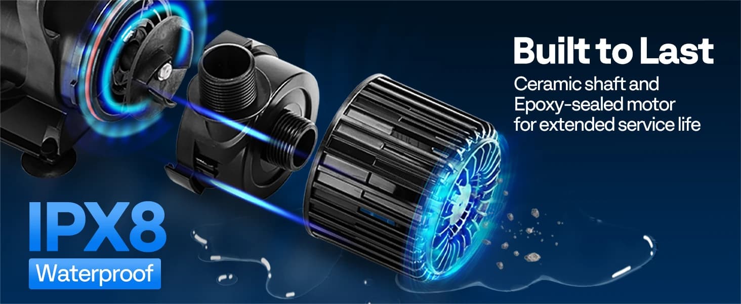 120W Pond Pump — 2700GPH Submersible Water Pump for Koi Pond — collection imagery