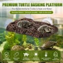 Turtle Basking Platform — Fish Tank Aquarium Tortoise Climbing Platform with 3 Suction Cups