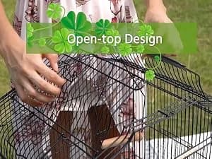 64-Inch Open Top Bird Cage for Parakeets and Cockatiels — This bird cage can be sweet and safe home for birds like budgies — cockatiels