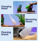 Fish Tank Cleaner - Turtle Tank Accessories - Gravel Vacuum for Aquarium - Hand Siphon Hose to Remove and