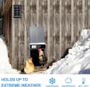 Automatic Chicken Coop Door Solar Powered with Timer and Light Sensor