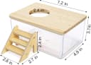 Hamster Sand Bath Box with Wood Cover